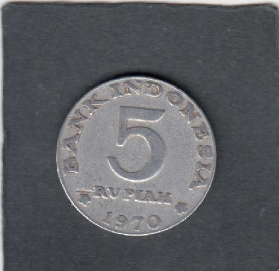 Beschrijving: 5 Rupiah  BIRD 